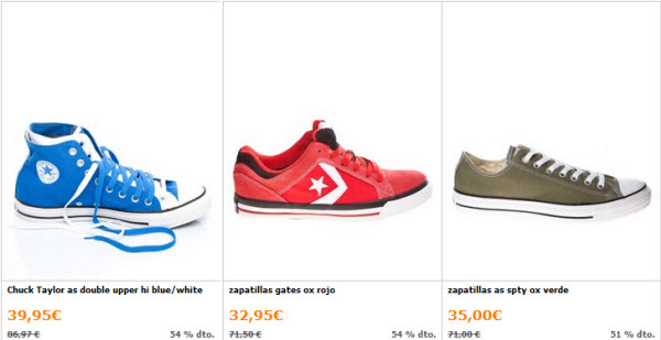 outlet zapatillas converse