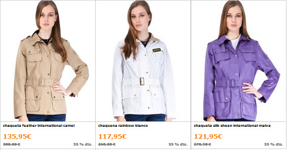 chaquetas barbour mujer