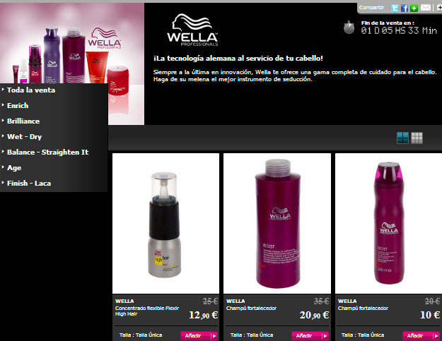 outlet wella