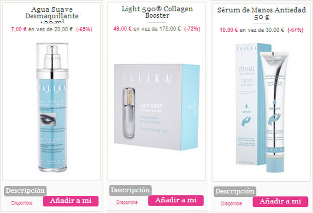 productos outlet talika