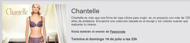 outlet Chantelle
